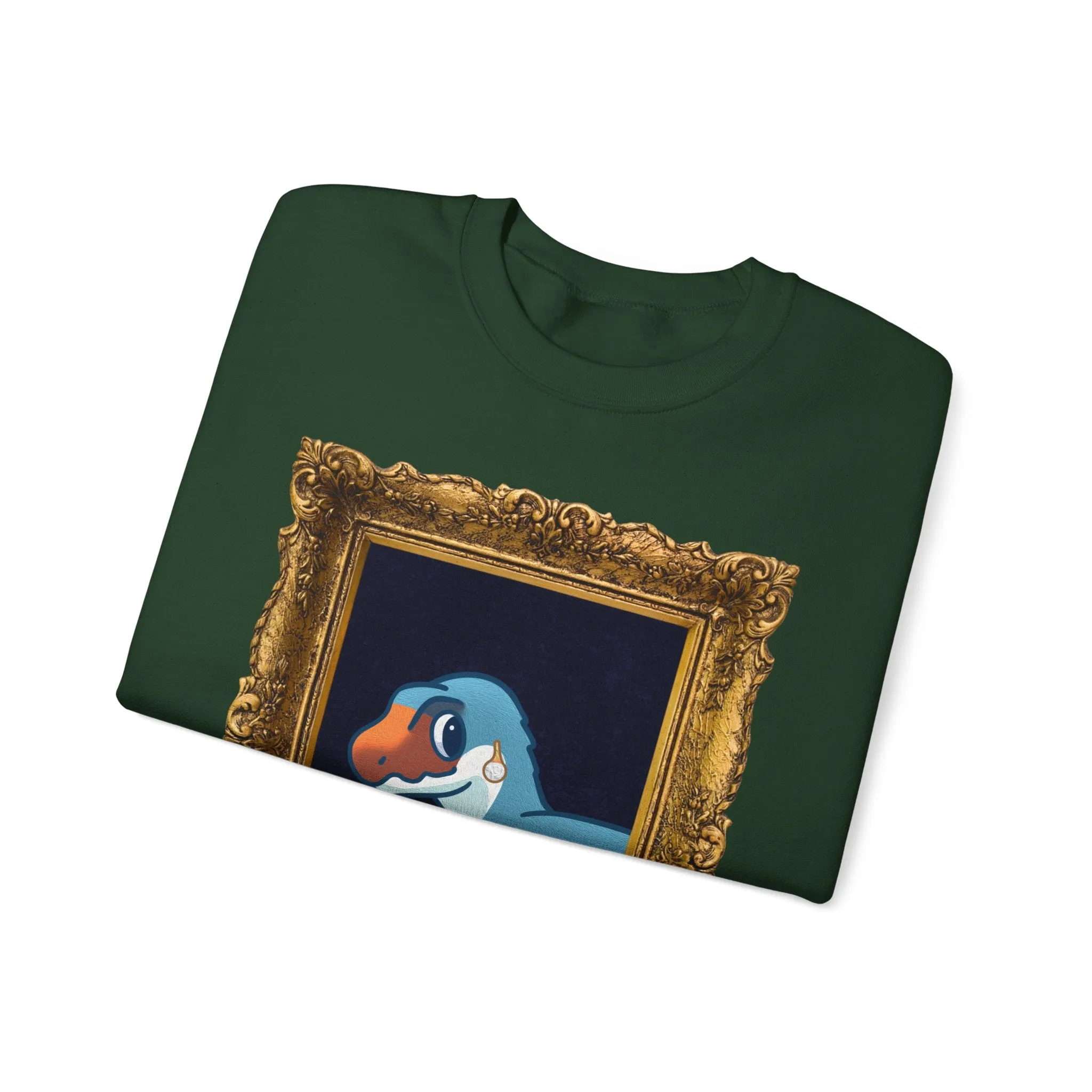 Megalo with a Pearl Earring - Unisex Heavy Blend™ Crewneck Sweatshirt