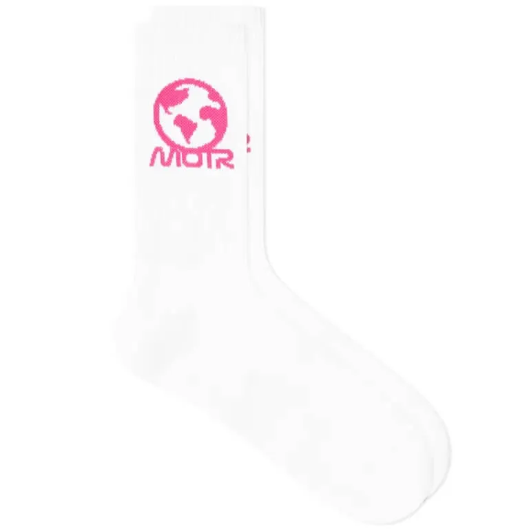 Members Of The Rage socks, white/pink