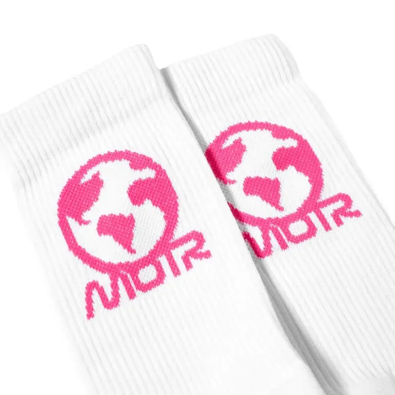 Members Of The Rage socks, white/pink