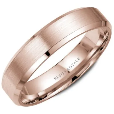 Men's 14K Rose Gold Wedding Band