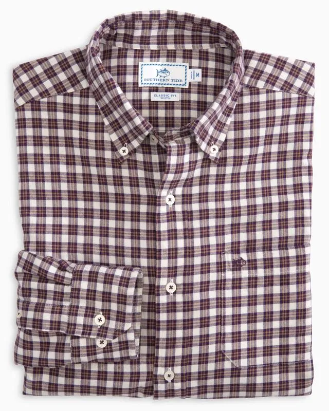 Men's Cutwater Check Long Sleeve Button Up Sportshirt