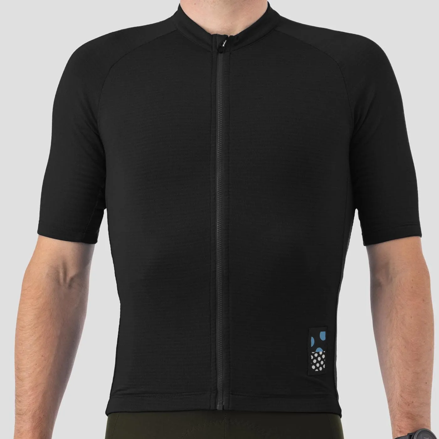 Men's Micro Grid Jersey - Black