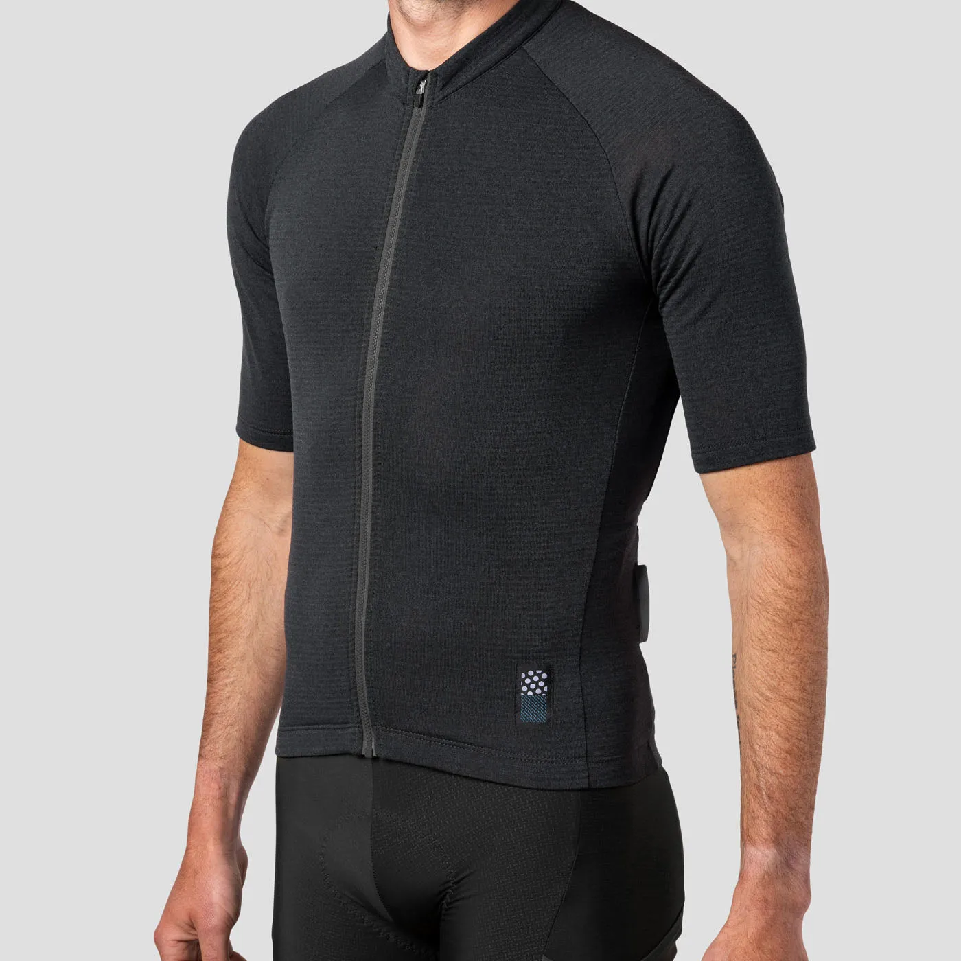 Men's Micro Grid Jersey - Charcoal