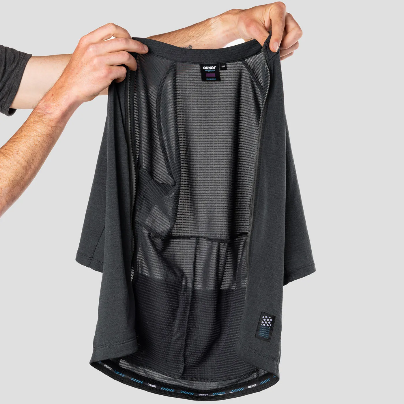 Men's Micro Grid Jersey - Charcoal