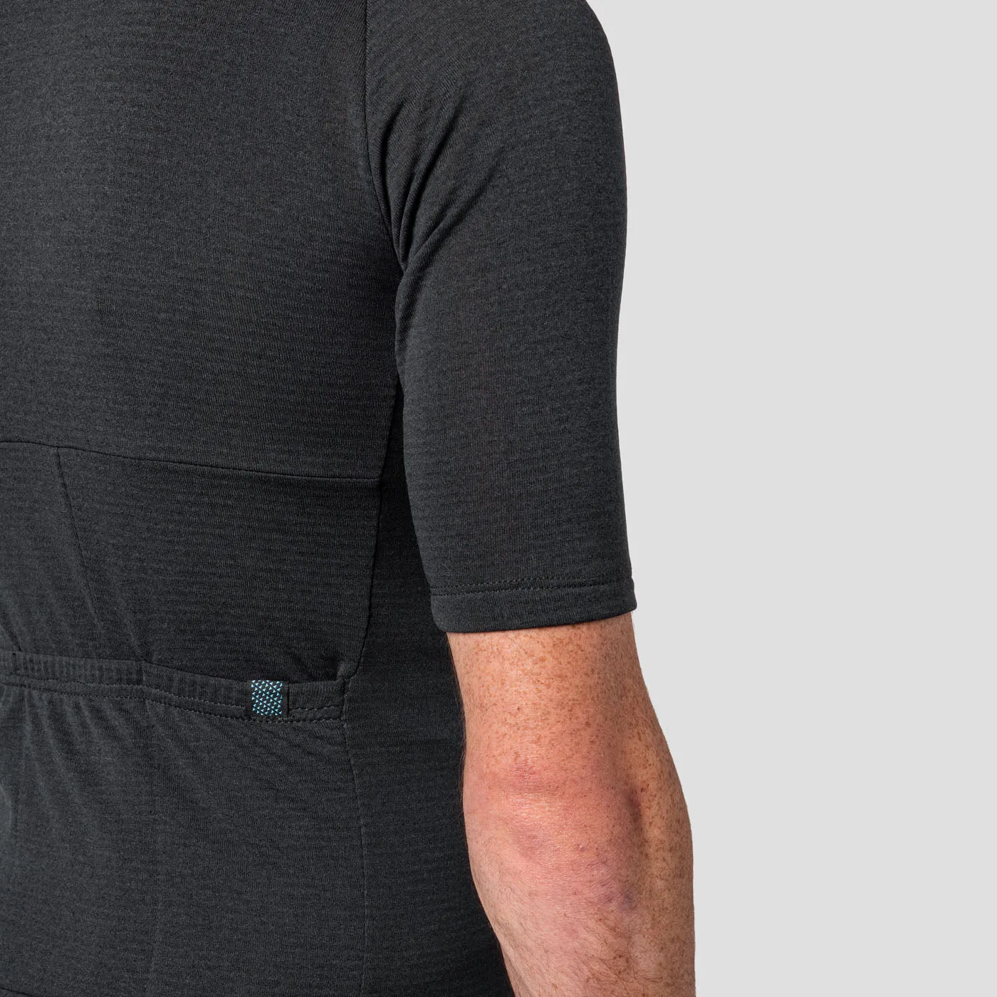 Men's Micro Grid Jersey - Charcoal