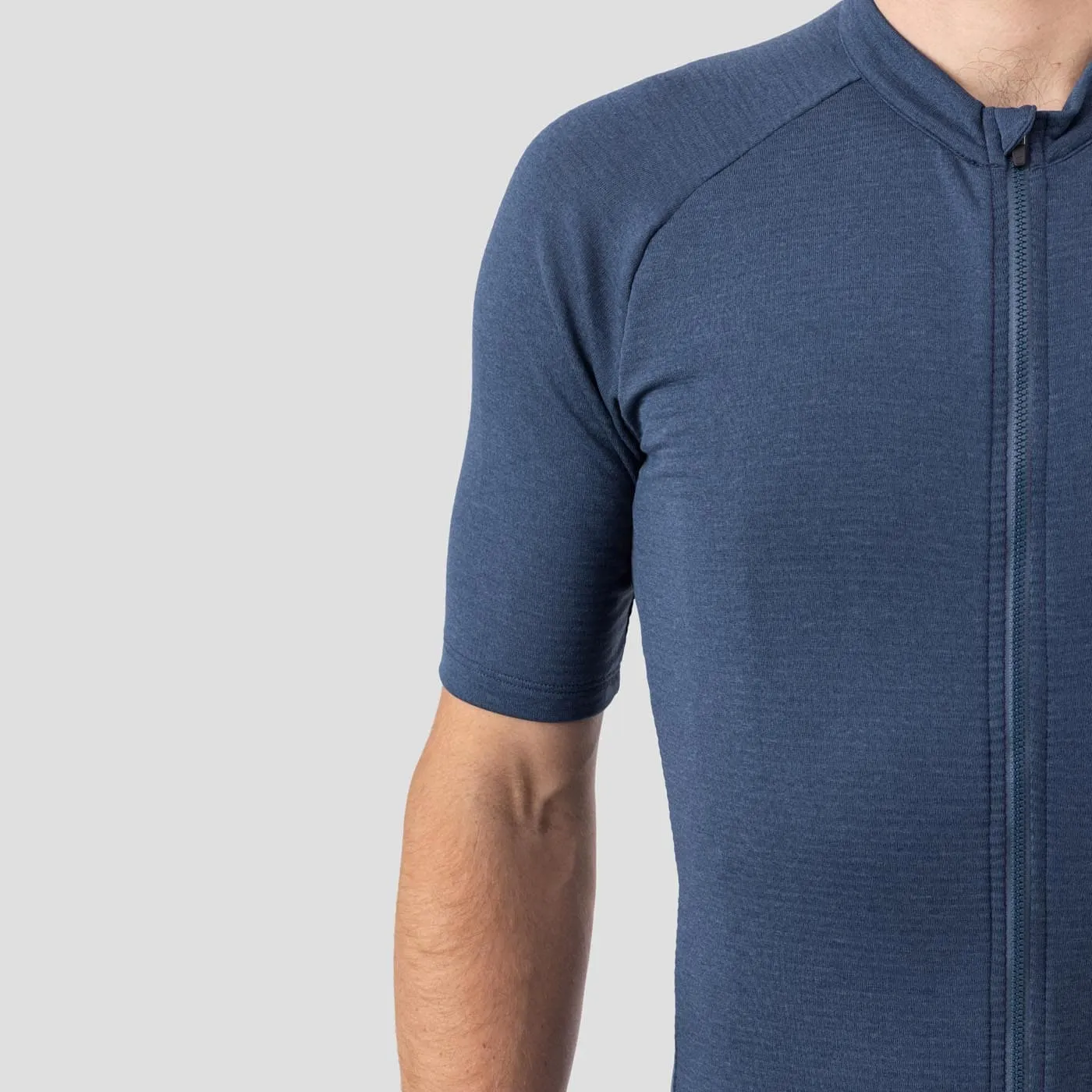 Men's Micro Grid Jersey - Stone Blue