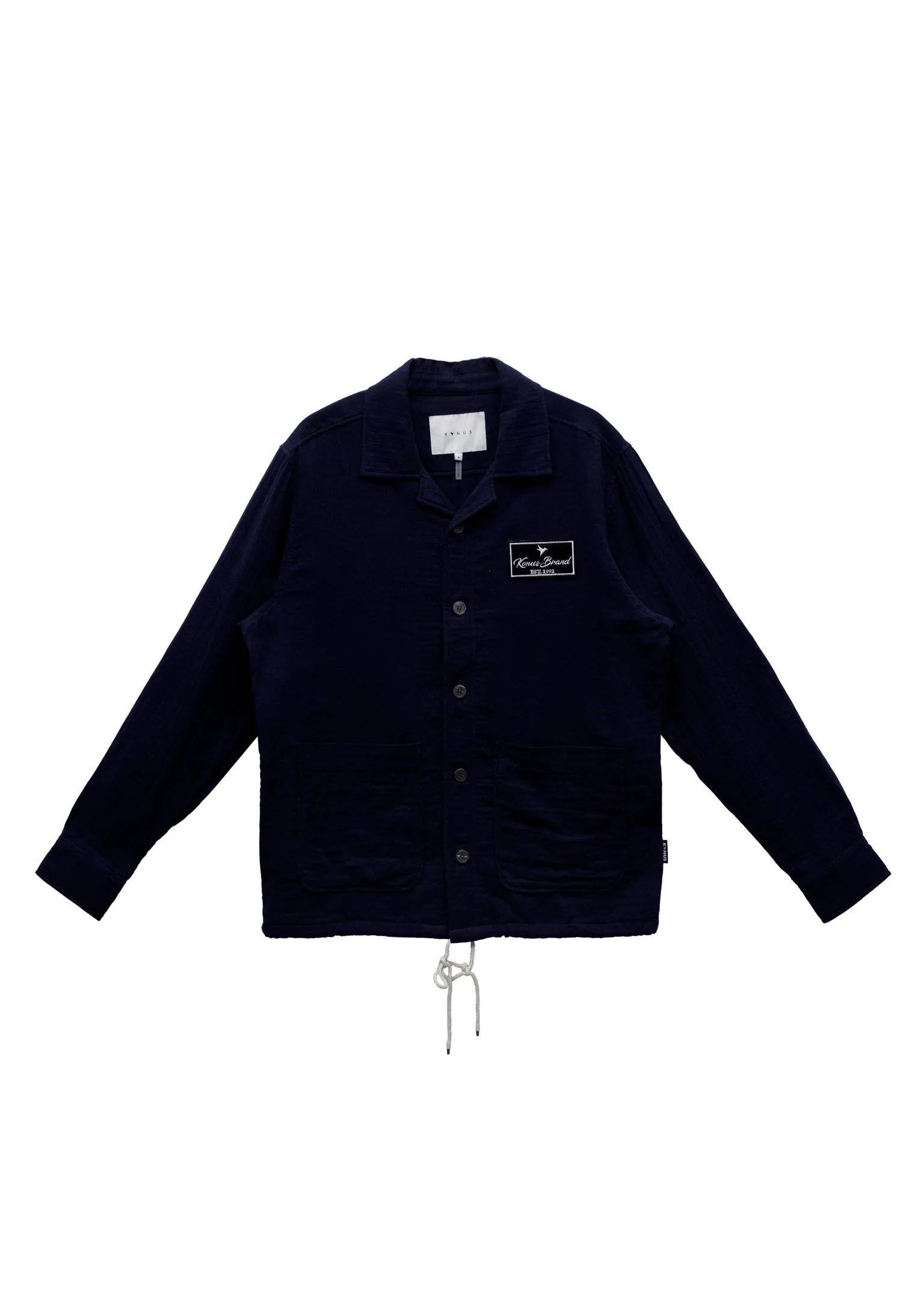 Men's Revere Collar Shirt In Navy