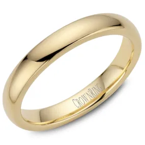 Men's Traditional Yellow Gold Wedding Band