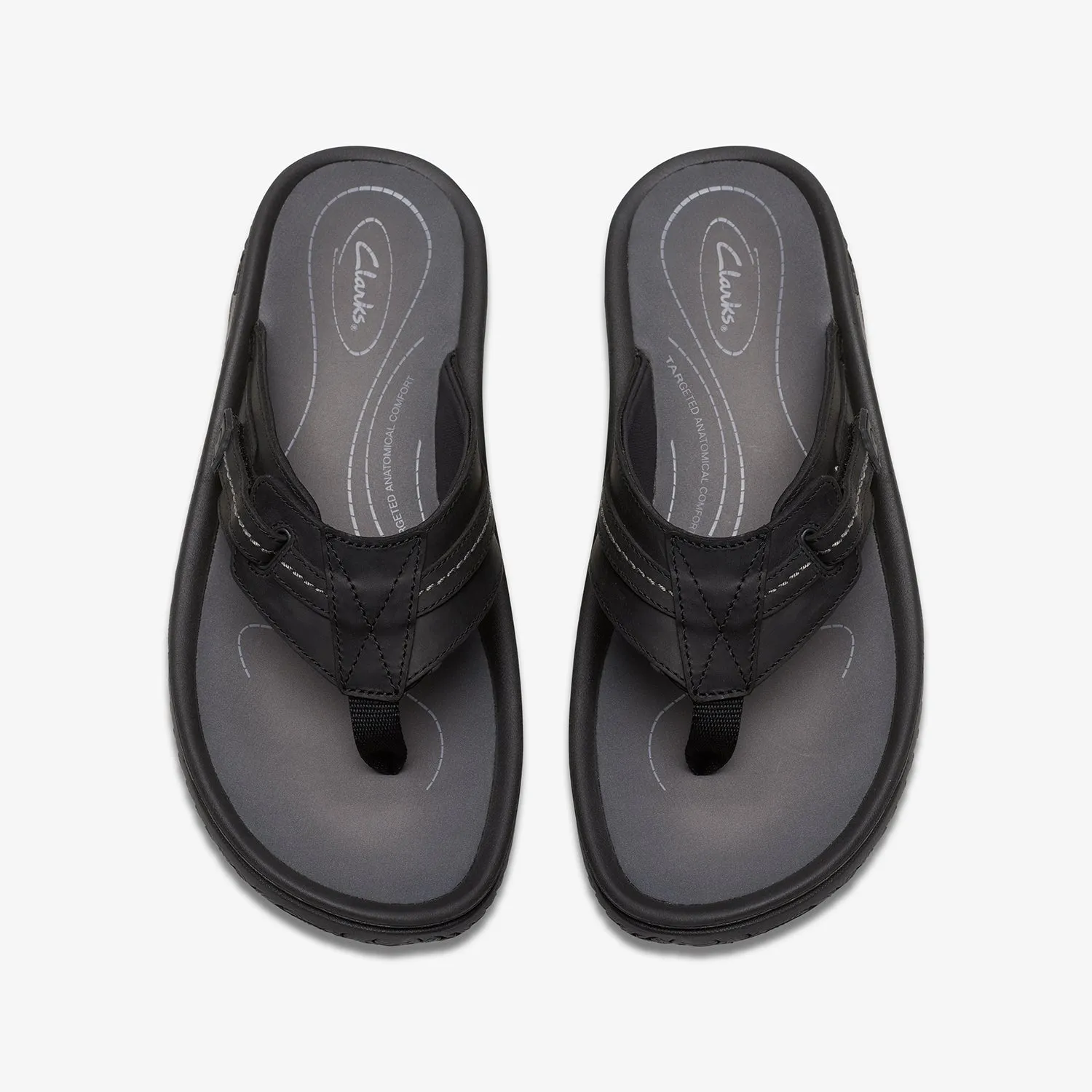 Mens - Wesley Sun Black Leather