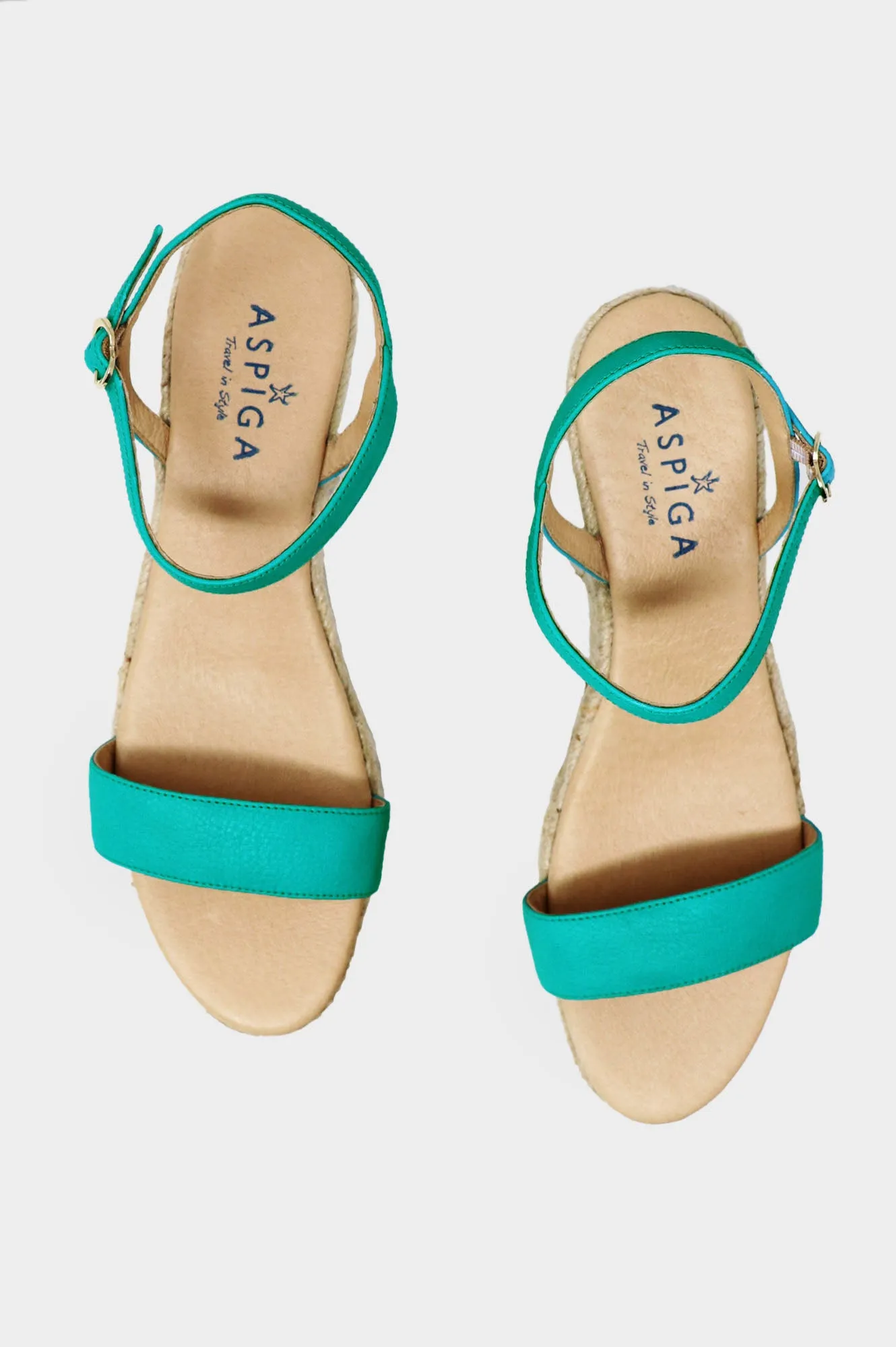 Moli Low Wedge Espadrilles | Turquoise