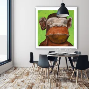 [monkey head] [limited edition print]