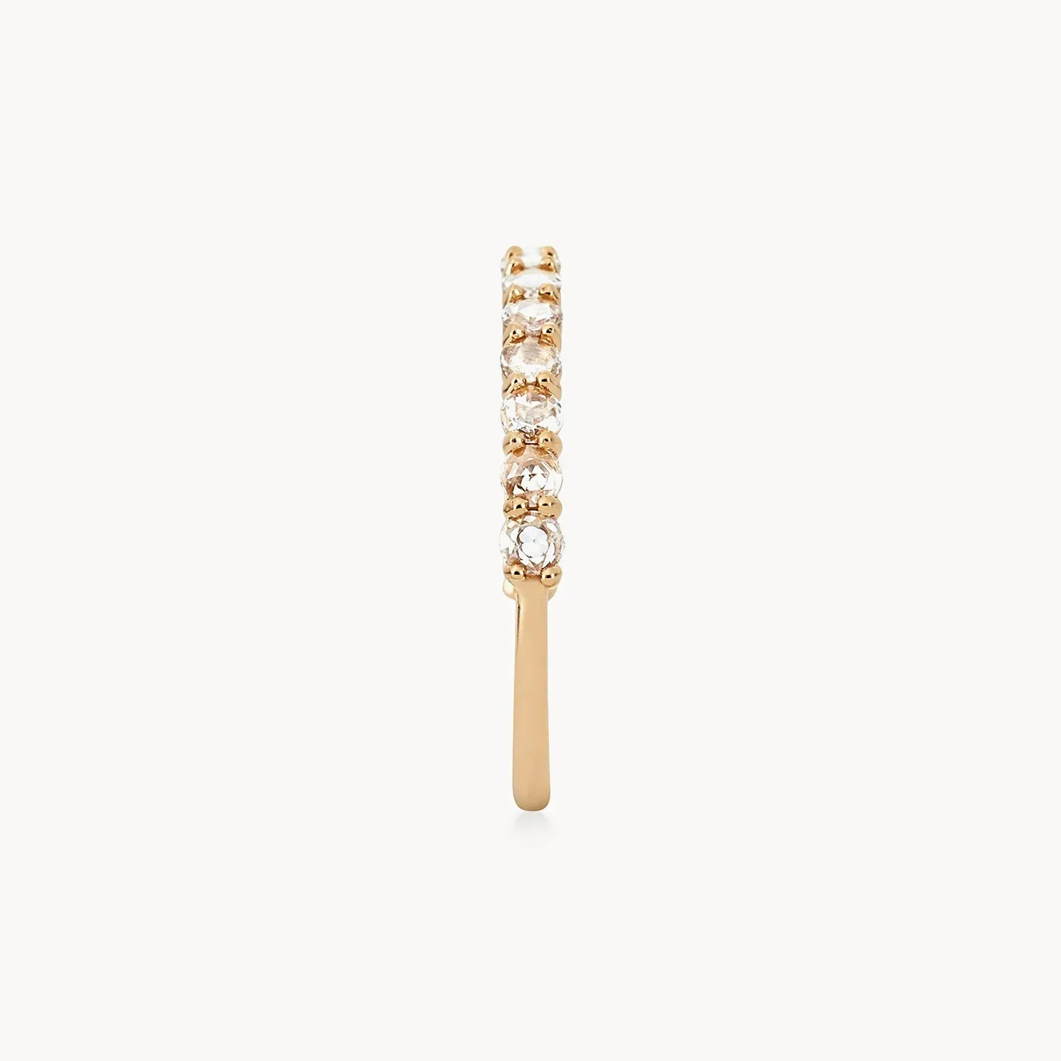 Moonglade ring - 14k yellow gold, white diamonds