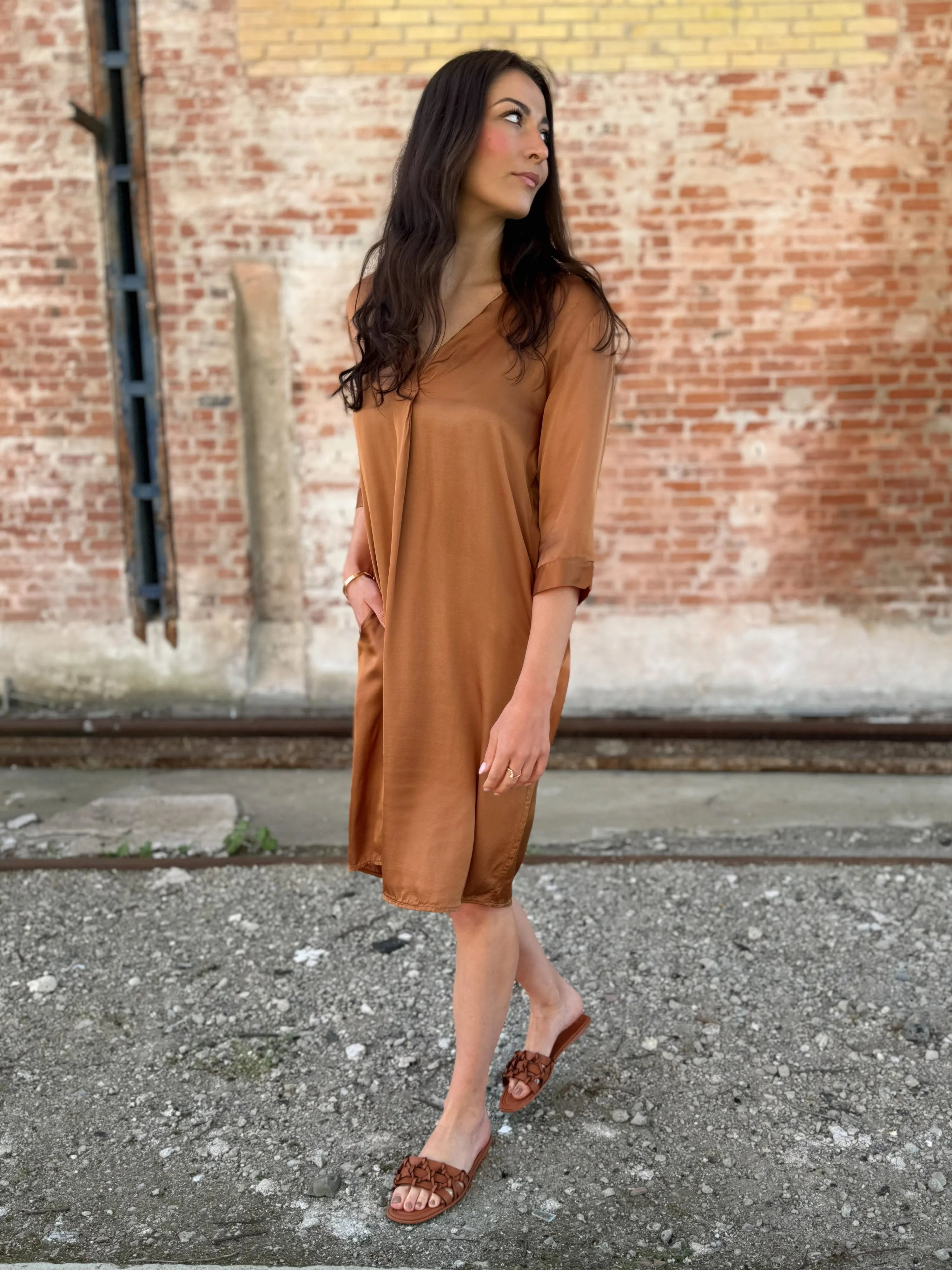 NADA tunic dress - Mocca Mousse