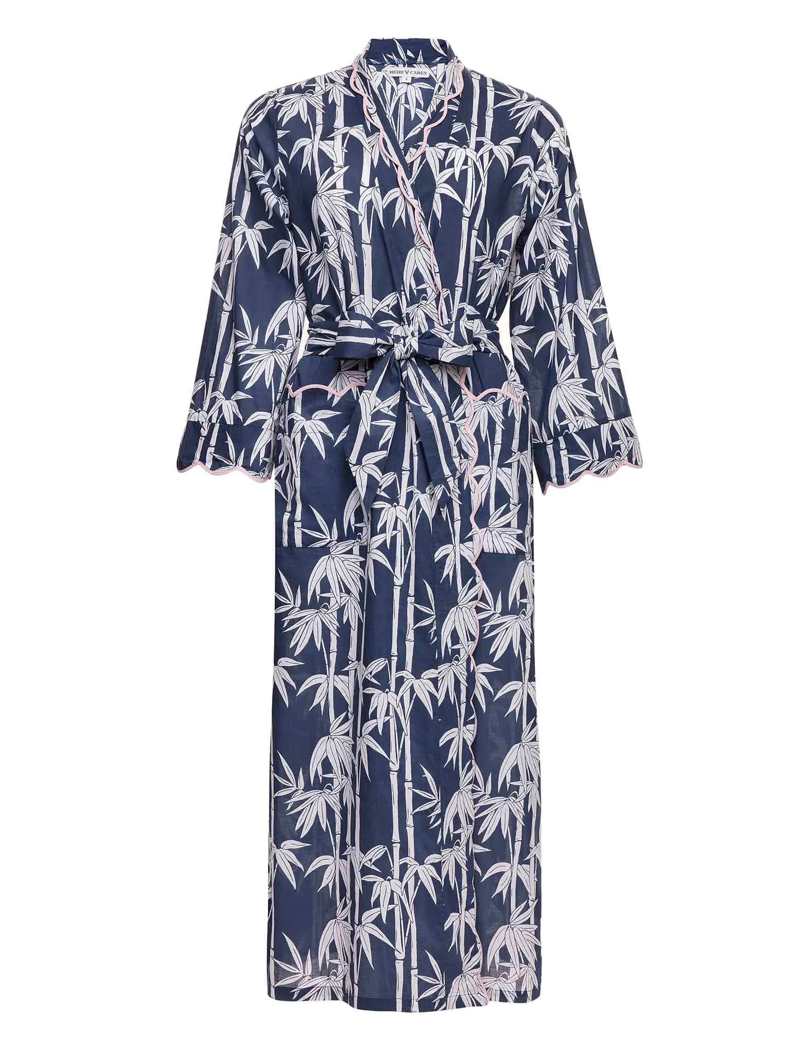 Navy Bamboo Classic Robe