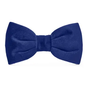 Navy Velvet Dog Bow Tie