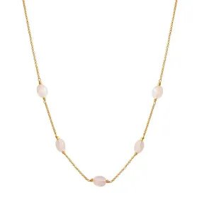 NECKLACE MARIE ROSE QUARTZ