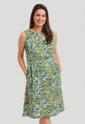 Palm House Valerie Dress – Green Mix