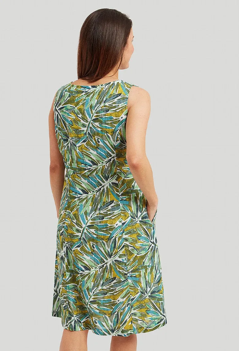 Palm House Valerie Dress – Green Mix