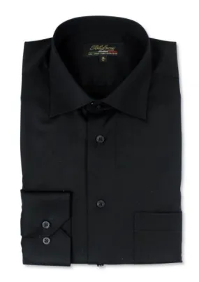 POLIFRONI MILANO DRESS SHIRT CLASSIC FIT BLACK