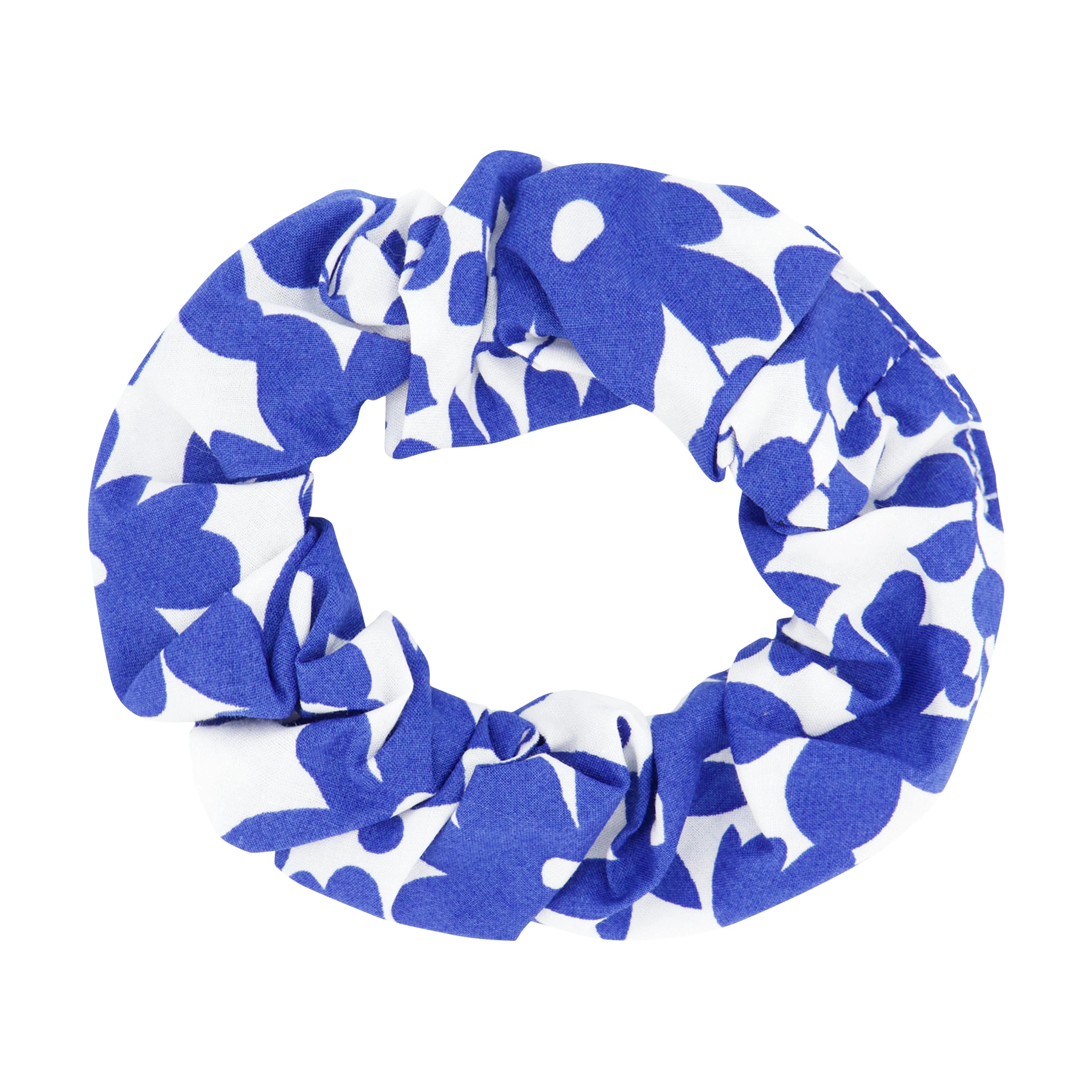 Preppy Scrunchy Blue Poppy