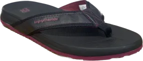 PUCA flip flop noir et rouge