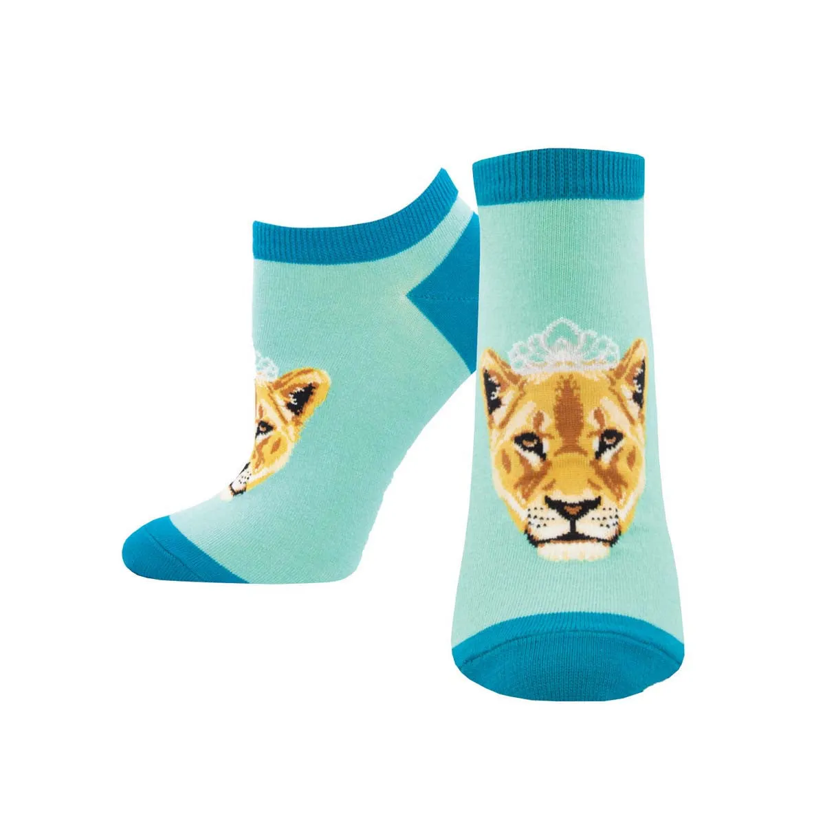 Queen of the Pride Lion Socks Ankle Socks (Adult Medium - Women's Shoe Sizes 5-10)