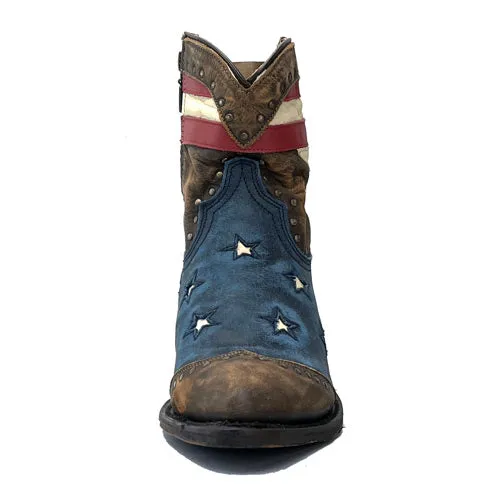 Redneck Riviera Women's Shortie Freedom Boot (R Toe) - Vintage Cinnamon