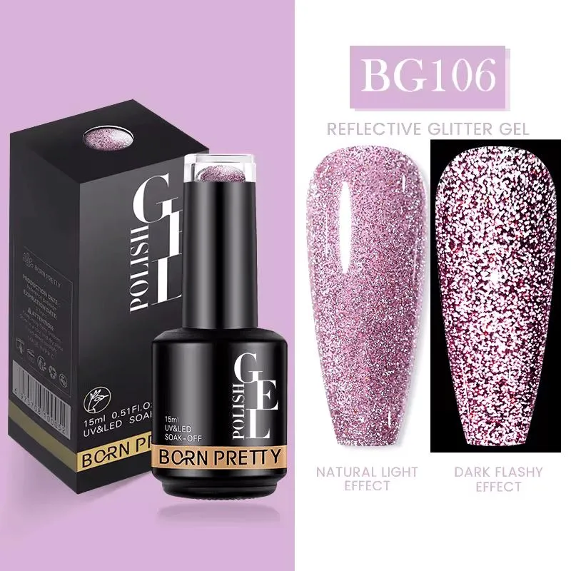 Reflective Glitter Disco Gel Polish Born Pretty