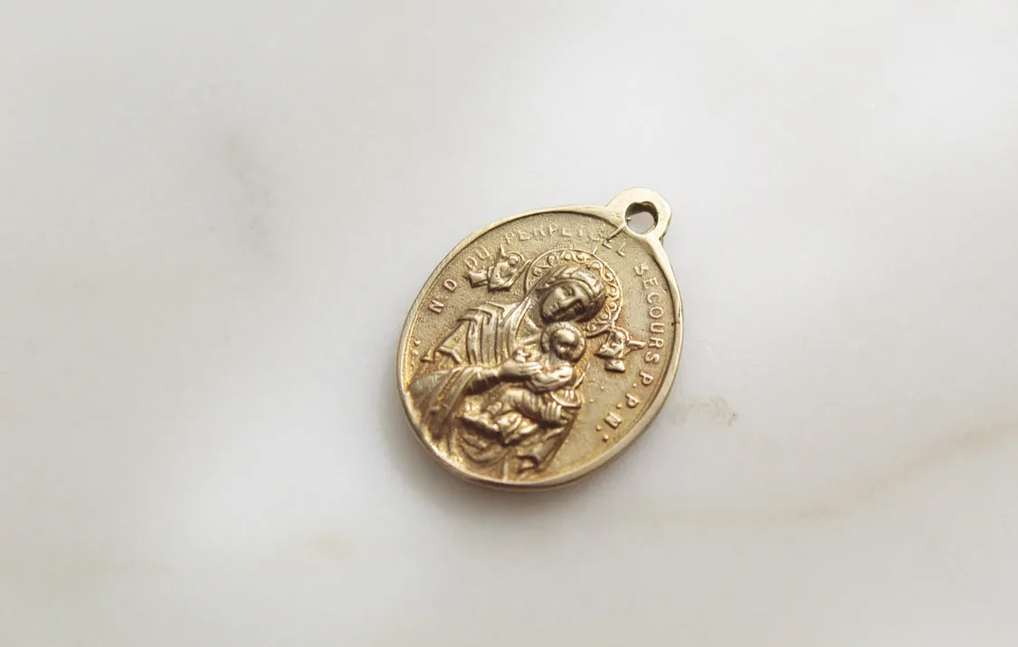 Sacred Heart & Our Lady of Perpetual Help Medal