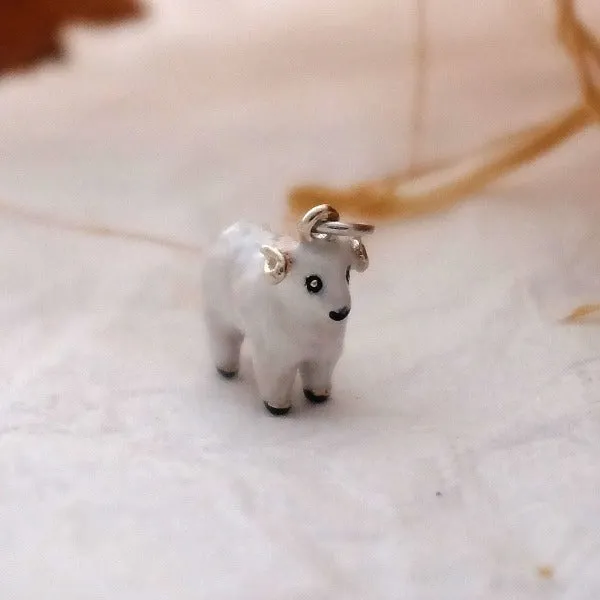 Silver Woolly Sheep Charm by Joy Everley