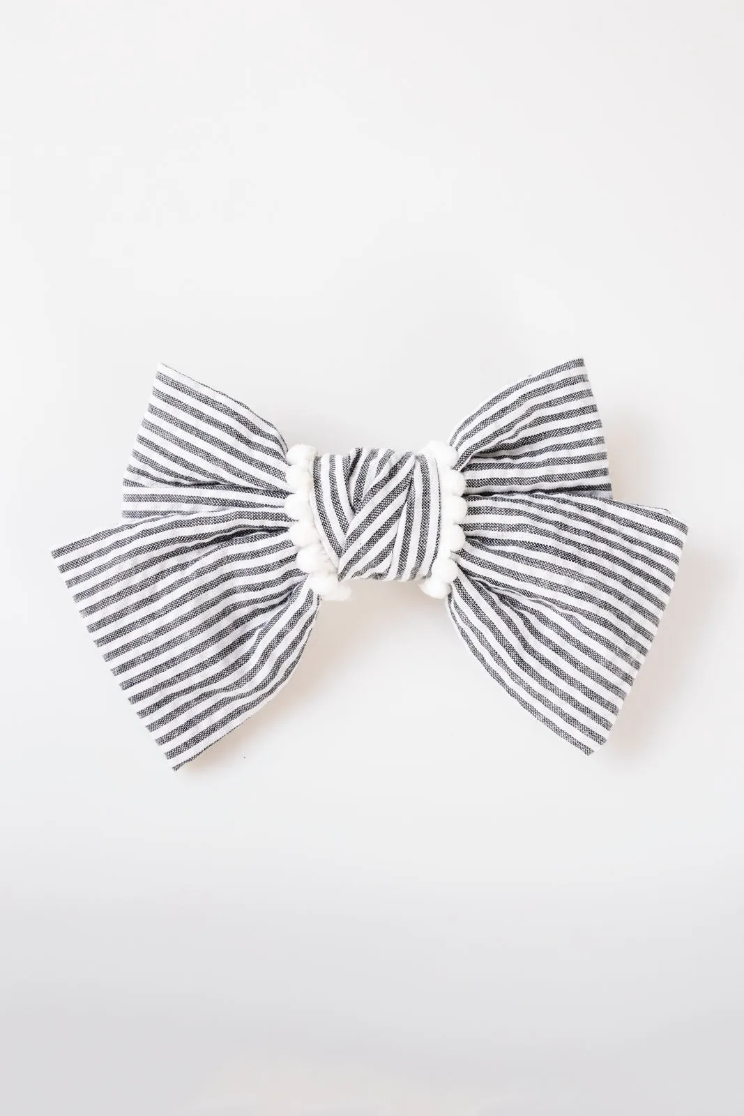 Skylar Pompom Bow Barrette