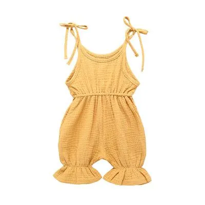 Sleeveless Ruffle Short Romper