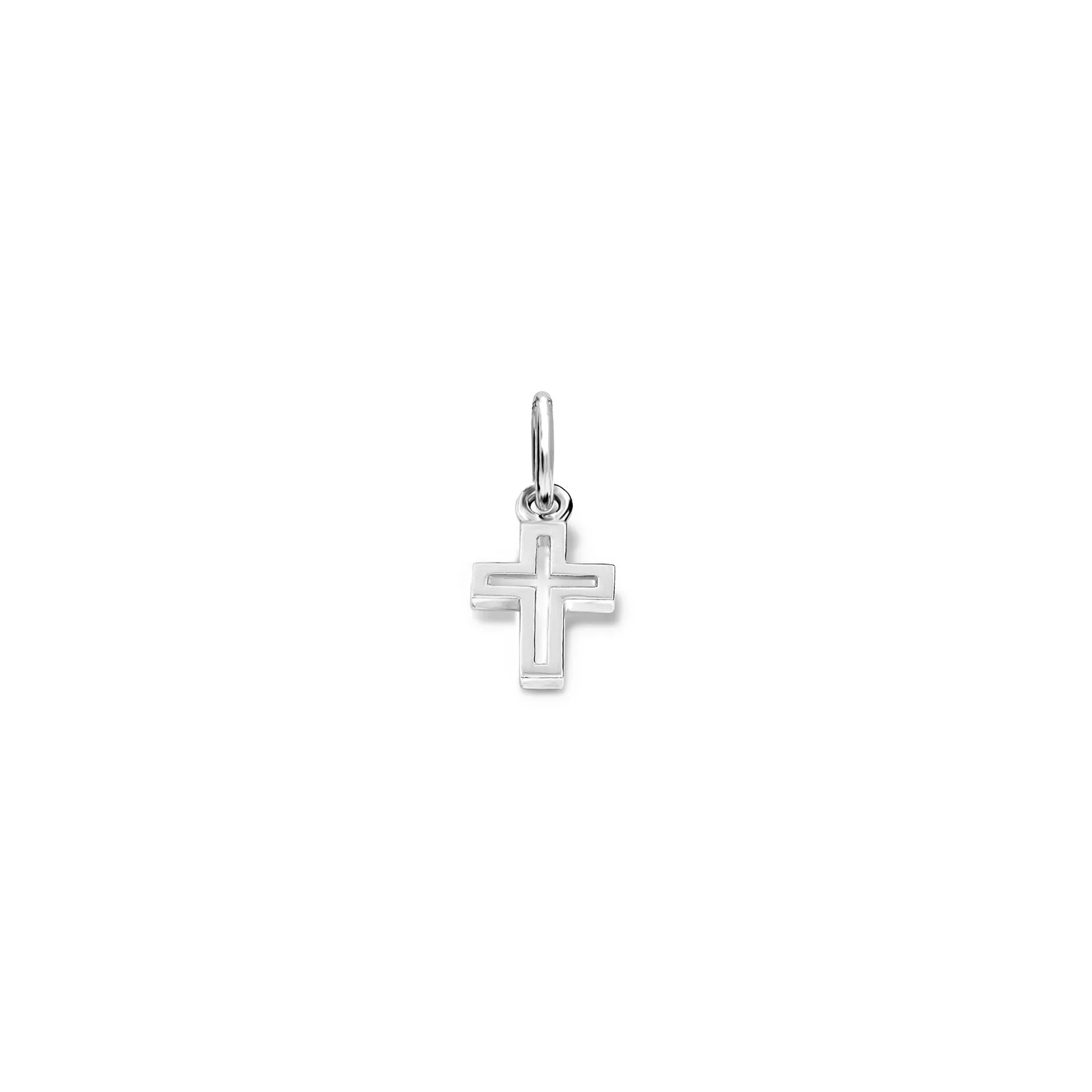 St Thomas Medium Cross Pendant Silver