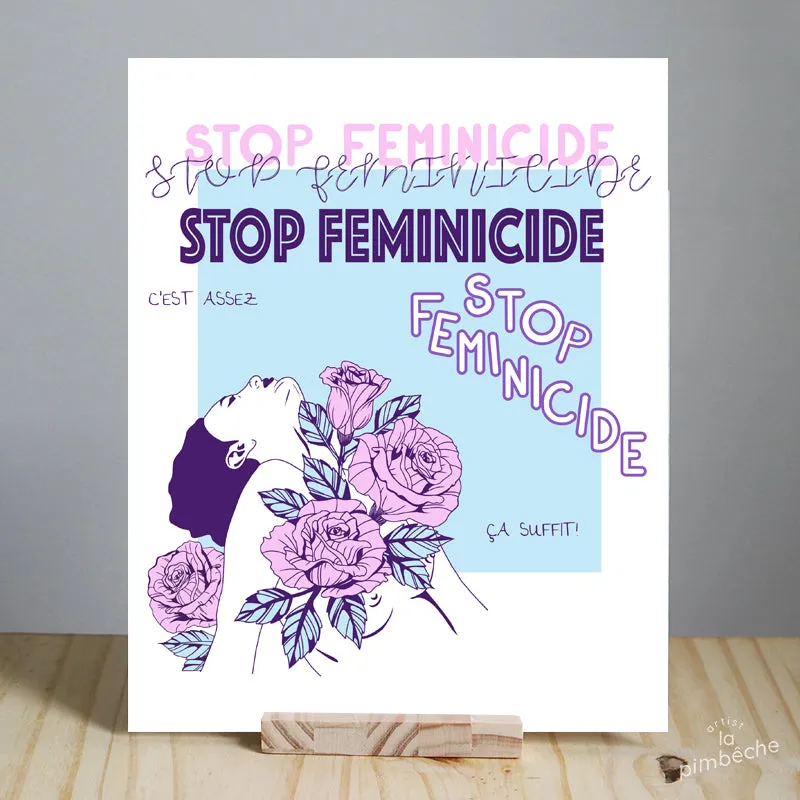 Stop Feminicide poster