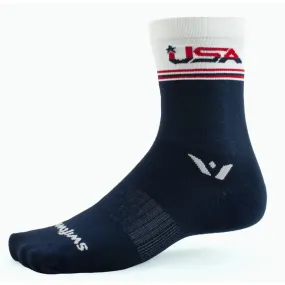 Swiftwick Vision Five Crew Socks - USA