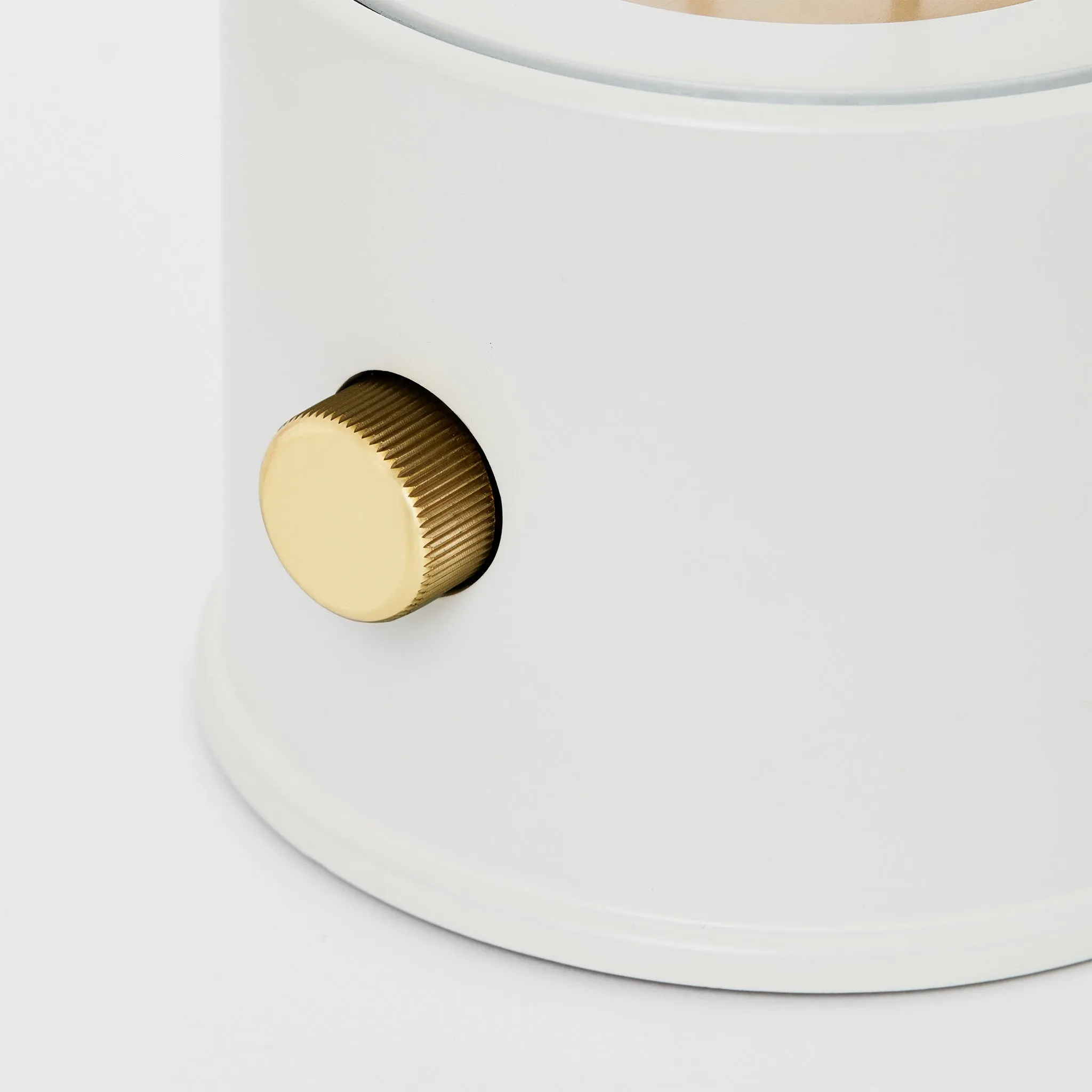 The Muse Portable Lamp in Candlenut White