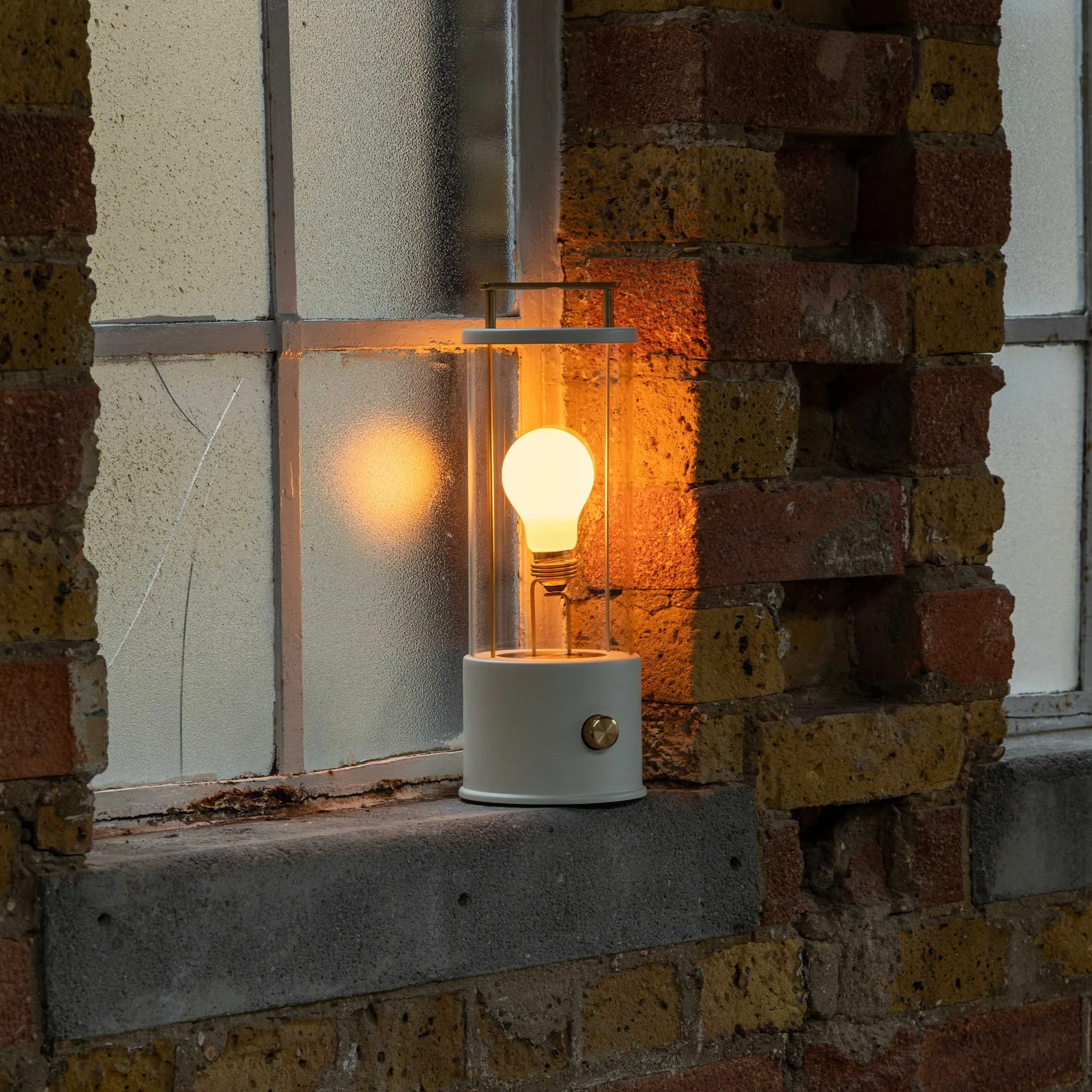 The Muse Portable Lamp in Candlenut White