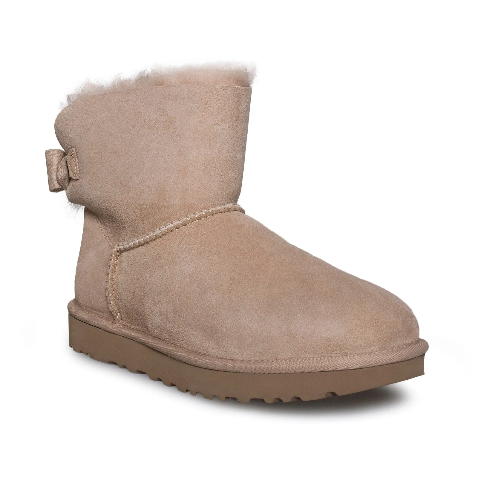 UGG Mini Brigette Bow Driftwood Boots