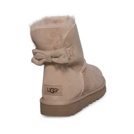 UGG Mini Brigette Bow Driftwood Boots