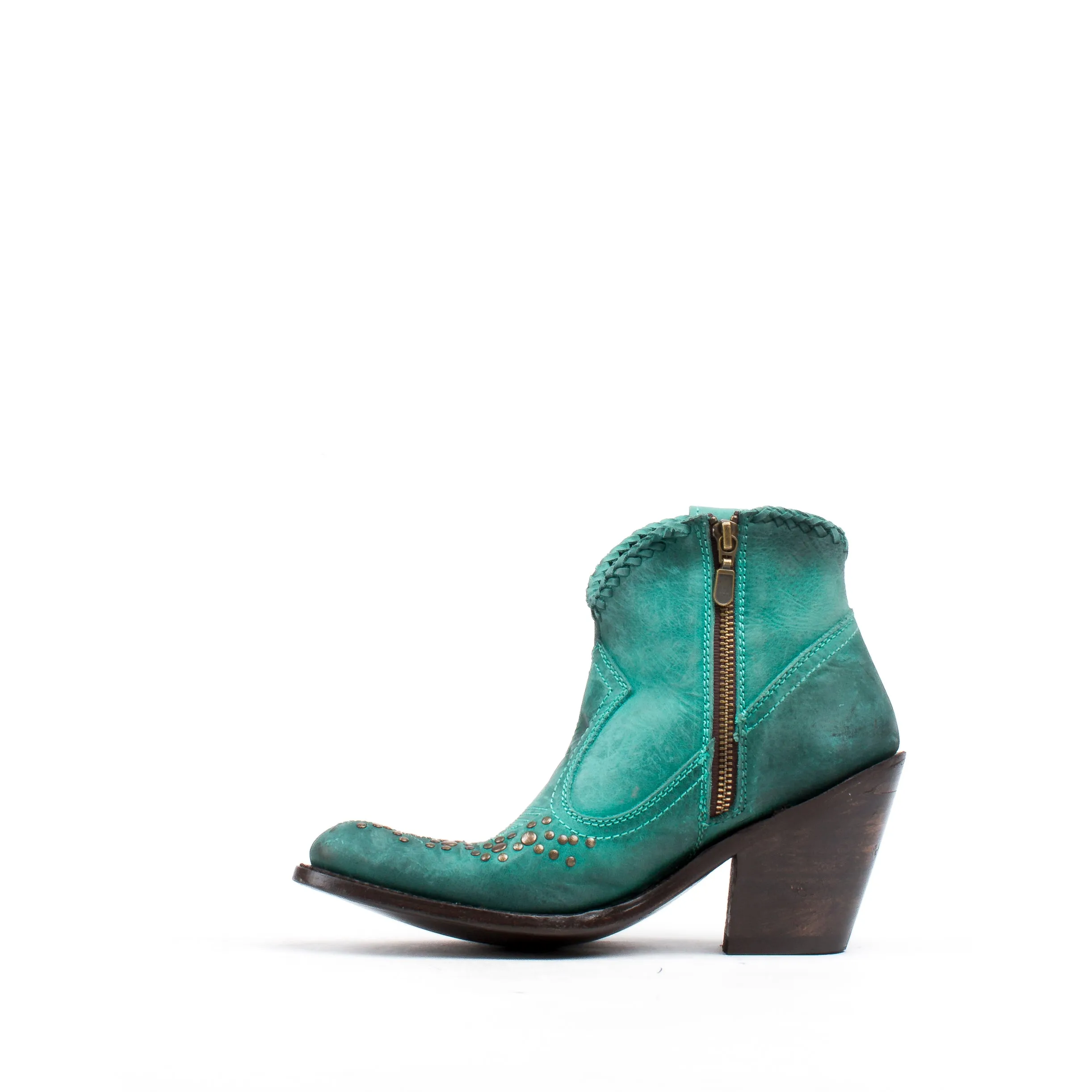 Women's Liberty Black Boots Mulan Turquoise Stonewashed #LB-812344-F