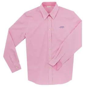 Womens Paddock Collection Mini Check Shirt - Pink